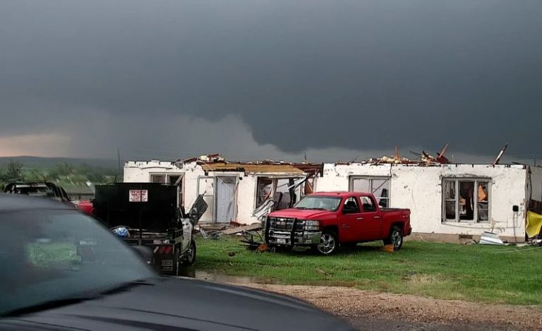 At least 3 dead in Texas after severe storms bring tornadoes and tennis ball-sized hail to western and central US
