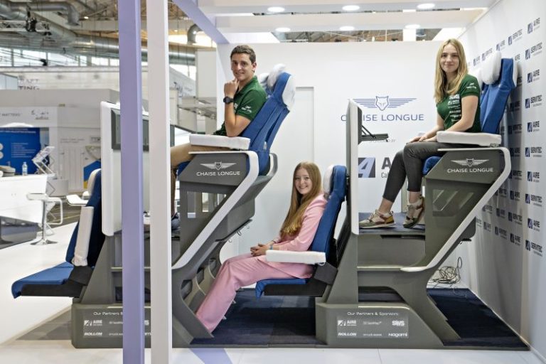 The double-decker airplane seat is back. Here’s what it looks like now