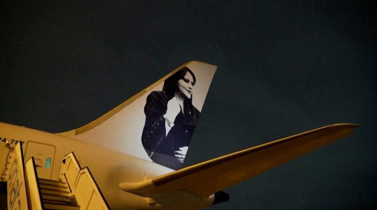 Plane carrying Brazilian Women’s World Cup team to Australia emblazoned with tribute to Iran protesters