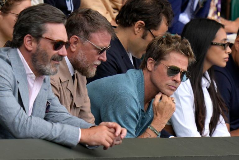 Brad Pitt among stars at Wimbledon for men’s final