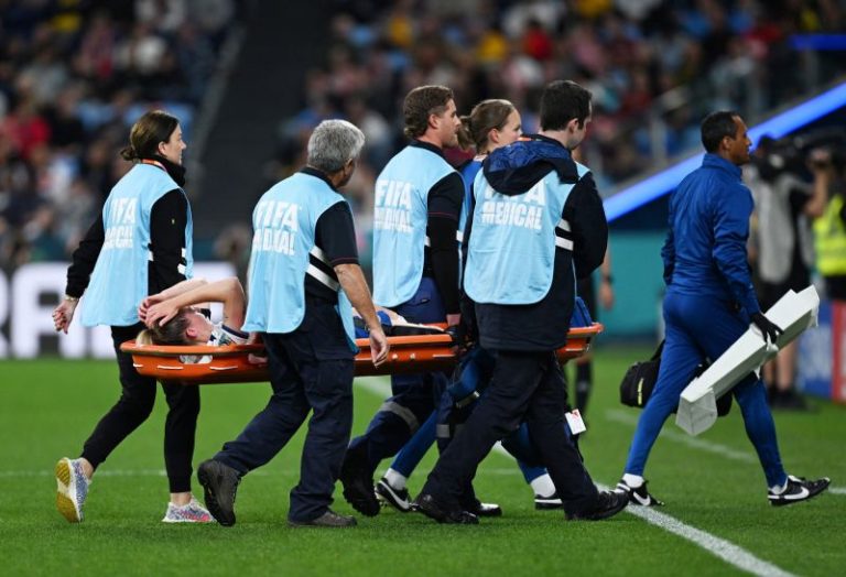 England win over Denmark at Women’s World Cup overshadowed by star player Keira Walsh having to be stretchered off