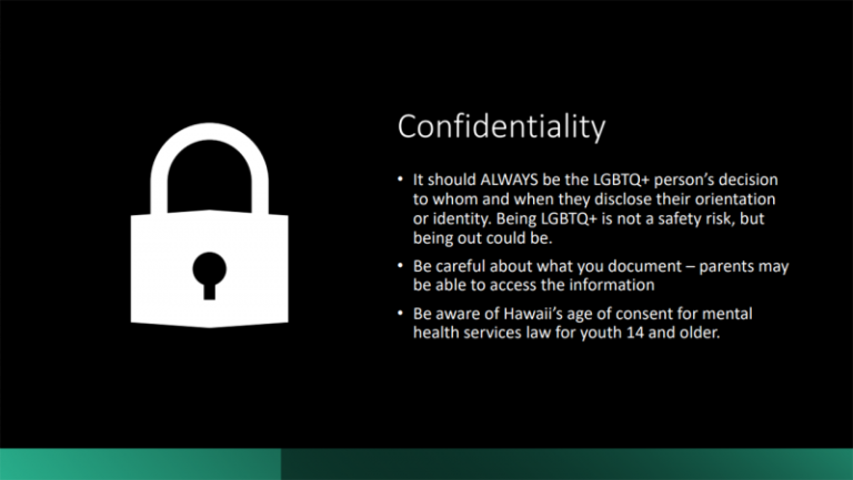 Hawaii Health Department trains future therapists to conceal conversations with LGBT youth from parents