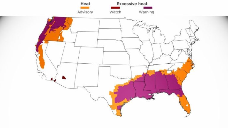 Major heat wave creates dangerous fire potential in Pacific Northwest and Canada