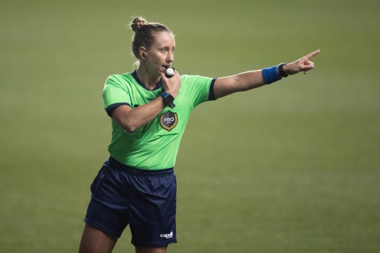 ‘Being a mother has made me, frankly, a better referee,’ says US ref Tori Penso, who is officiating at Women’s World Cup