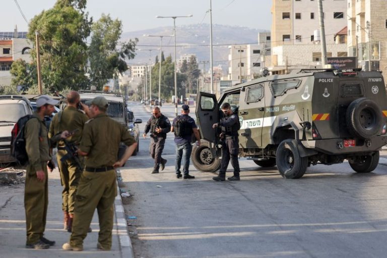 Two Israeli civilians killed in flashpoint West Bank town, Israel military says