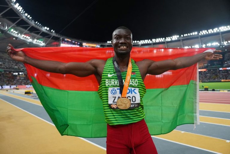 Hugues Fabrice Zango wins Burkina Faso’s first gold medal at World Athletics Championships