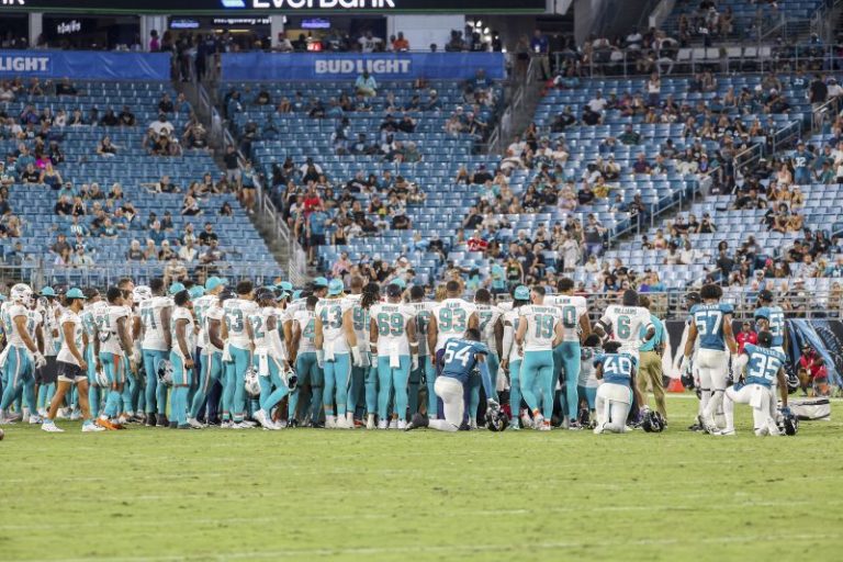 Miami Dolphins player Daewood Davis ‘has movement in all extremities’ after injury that led to suspension of game, team says