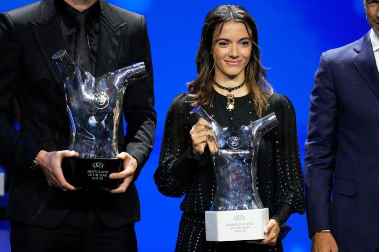 Aitana Bonmatí uses UEFA award speech to call out ‘abuses of power’ following Luis Rubiales’ unwanted kiss