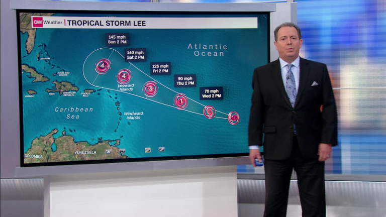 Tropical Storm Lee is expected to rapidly intensify into an ‘extremely dangerous’ hurricane in the Atlantic by this weekend