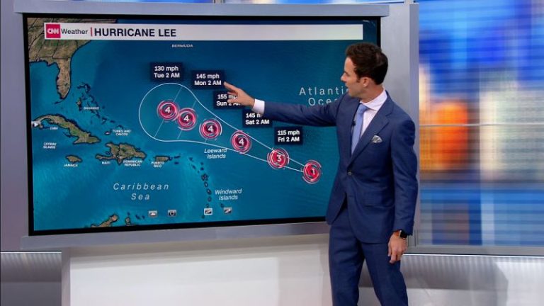 Hurricane Lee rapidly strengthens to Category 4 storm as it approaches the Caribbean