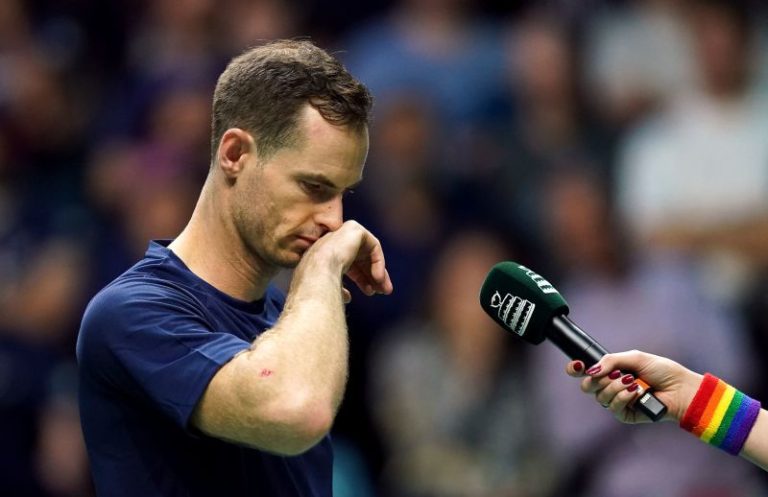Tearful Andy Murray dedicates win to his grandmother after missing her funeral to play in the Davis Cup