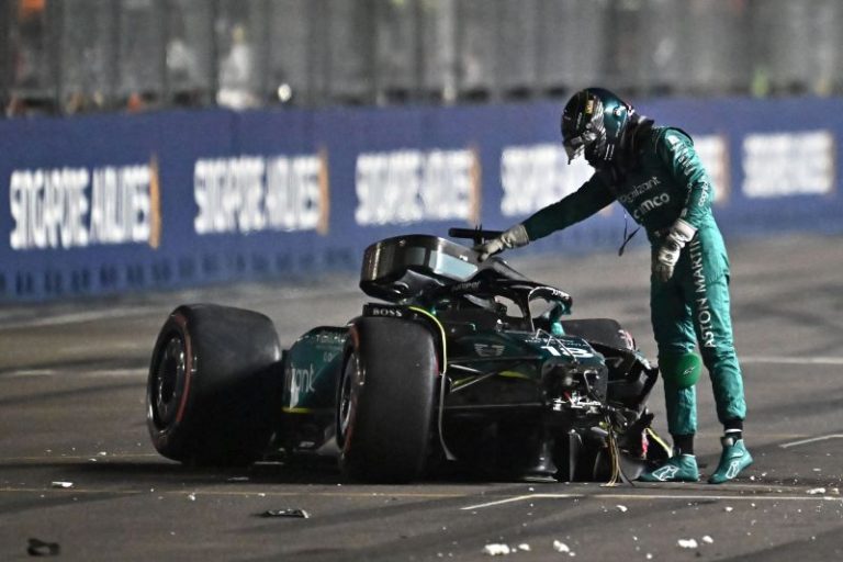 Formula One driver Lance Stroll suffers huge crash during Singapore GP qualifying