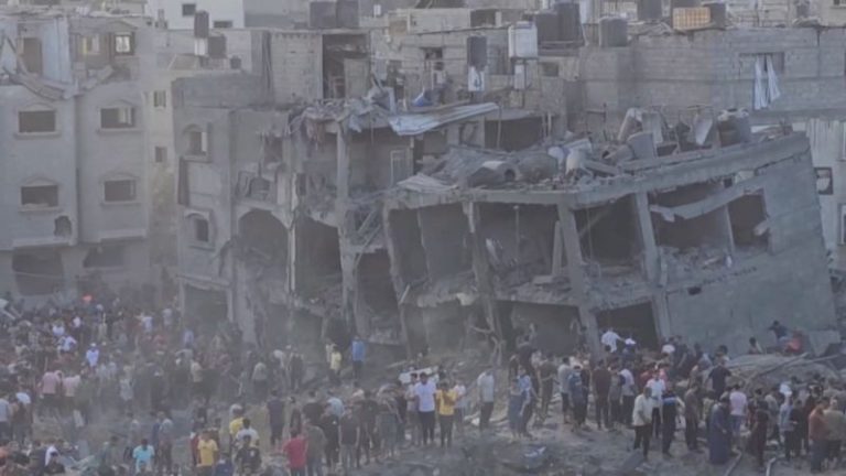 Second Israeli airstrike in two days pummels Gaza refugee camp, deepening a growing outcry
