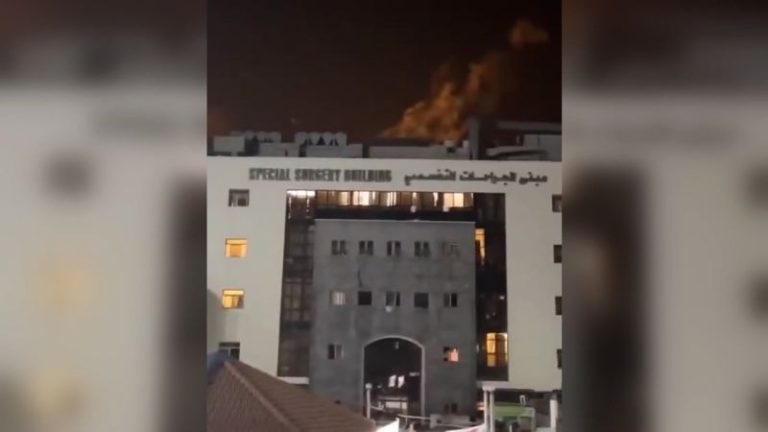 Newborns taken out of incubators wrapped in foil to keep them alive at Gaza’s largest hospital, director says