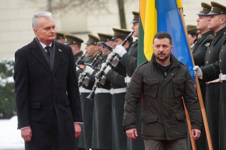 Ukrainian President Zelensky makes surprise visit to Lithuania to discuss war