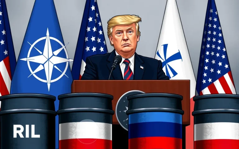 Trump says US will sanction Russian oil if NATO stops buying it