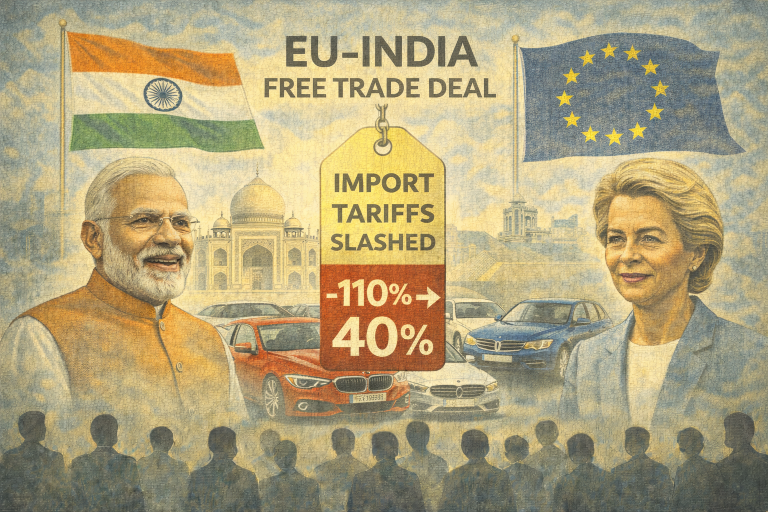 India to cut EU car tariffs to 40% as free trade deal nears: report