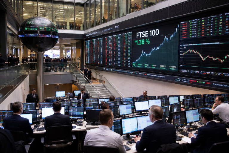 FTSE 100 Index futures enter correction as top UK shares plunge
